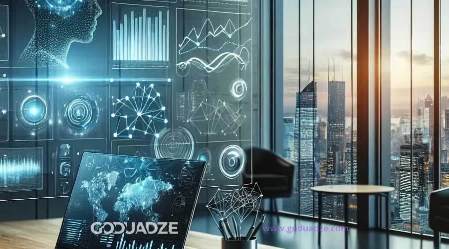 Illustration for the section "AI Solutions for Business Process Optimization" in the article "TOP 6 AI Trends for Business Use in 2025"