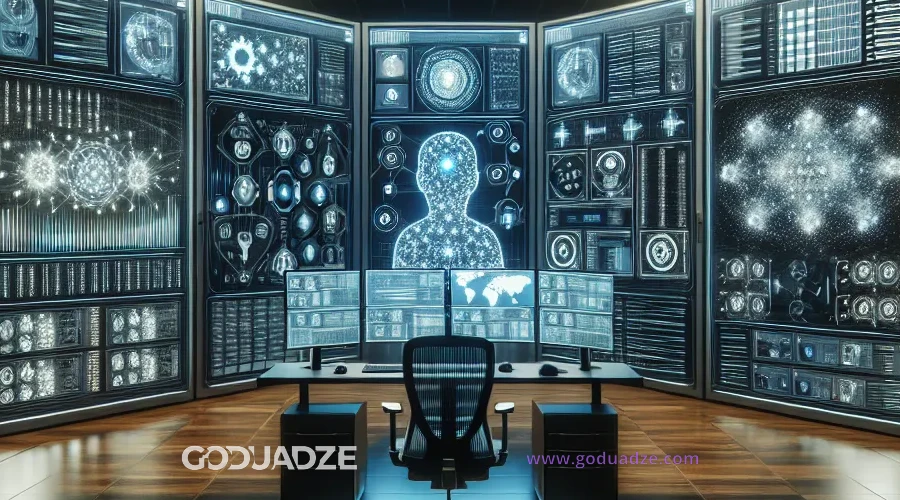 Illustration for the section "AI in Cybersecurity and Data Protection" in the article "TOP 6 AI Trends for Business Use in 2025"